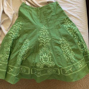 NWOT Petite Allison Taylor Green Skirt